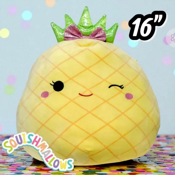 🥳 RARE 16" Squishmallows MAUI The Pineapple 2021 - Picture 5 of 5